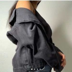 black denim jean jacket